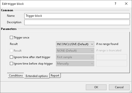Analyses with triggers and calculations - ecu.test 2025.3 Help